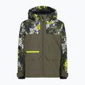 Kurtka narciarska dziecięca CMP 36W0714P Fix Hood olive/acido