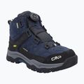 Buty trekkingowe dziecięce CMP Kiruna Mid Fitgo Fleece Wp blue ink/yellow