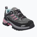 Buty trekkingowe dziecięce CMP Rigel 2.0 Low Waterproof grey/acquarius/pink fluo