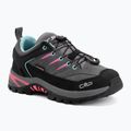 Buty trekkingowe dziecięce CMP Rigel 2.0 Low Waterproof grey/acquarius/pink fluo