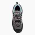 Buty trekkingowe dziecięce CMP Rigel 2.0 Low Waterproof grey/acquarius/pink fluo 5