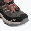 Buty trekkingowe dziecięce CMP Rigel 2.0 Mid Waterproof grey/brick 7