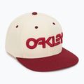Czapka z daszkiem męska Oakley Mark III arctic white/iron red