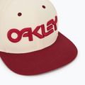 Czapka z daszkiem męska Oakley Mark III arctic white/iron red 3