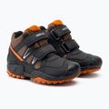 Buty juniorskie Geox New Savage Abx black/dark orange 4