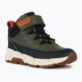 Buty juniorskie Geox Flexyper Plus military/orange 8