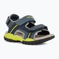 Sandały juniorskie Geox Borealis avio/lime 8