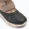Śniegowce juniorskie Geox Flexyper ABX dark beige/black 7