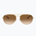 Okulary przeciwsłoneczne Ray-Ban Bain Bridge arista gold/clear brown 2