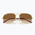 Okulary przeciwsłoneczne Ray-Ban Bain Bridge arista gold/clear brown 3