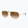 Okulary przeciwsłoneczne Ray-Ban Bain Bridge arista gold/clear brown 4