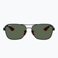Okulary przeciwsłoneczne Ray-Ban Rb8336M Scuderia matt black/dark green 2