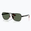 Okulary przeciwsłoneczne Ray-Ban Rb8336M Scuderia matt black/dark green 4