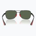 Okulary przeciwsłoneczne Ray-Ban Rb8336M Scuderia matt black/dark green 5