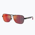 Okulary przeciwsłoneczne Ray-Ban Rb8336M Scuderia matt black/dark grey mirror blue/red 4
