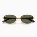 Okulary przeciwsłoneczne Ray-Ban RB3774D arista gold/dark green polarized 3