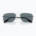 Okulary przeciwsłoneczne Ray-Ban Explorer III silver/dark blue polarized 3