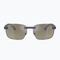 Okulary przeciwsłoneczne Ray-Ban RB4470 Polarized+ Lenses sand dark blue/grey gradient chromance 2