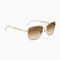 Okulary przeciwsłoneczne Ray-Ban Bain Bridge arista gold/brown gradient