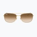 Okulary przeciwsłoneczne Ray-Ban Bain Bridge arista gold/brown gradient 2