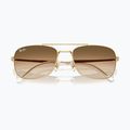 Okulary przeciwsłoneczne Ray-Ban Bain Bridge arista gold/brown gradient 3
