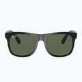 Okulary przeciwsłoneczne dziecięce Ray-Ban Justin black/dark green 2