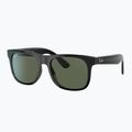 Okulary przeciwsłoneczne dziecięce Ray-Ban Justin black/dark green 4