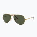 Okulary przeciwsłoneczne Ray-Ban Aviator Metal II gold arista/green g-15 4