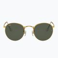 Okulary przeciwsłoneczne Ray-Ban Round Metal gold/green g-15 2