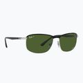 Okulary przeciwsłoneczne Ray-Ban Rb3671 Polarized+ Lenses black silver/dark green polarized+