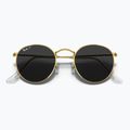 Okulary przeciwsłoneczne Ray-Ban Round Metal gold/black polarized 3
