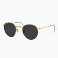 Okulary przeciwsłoneczne Ray-Ban Round Metal gold/black polarized 4