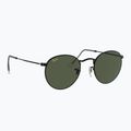 Okulary przeciwsłoneczne Ray-Ban Round Metal black/green g-15