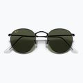 Okulary przeciwsłoneczne Ray-Ban Round Metal black/green g-15 3