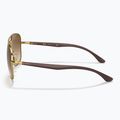 Okulary przeciwsłoneczne Ray-Ban RB3683 arista gold/brown 7