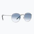 Okulary przeciwsłoneczne Ray-Ban New Round silver/blue