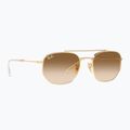 Okulary przeciwsłoneczne Ray-Ban RB3707 Polarized+ Lenses arista gold/brown