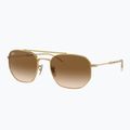 Okulary przeciwsłoneczne Ray-Ban RB3707 Polarized+ Lenses arista gold/brown 4