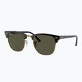 Okulary przeciwsłoneczne Ray-Ban Clubmaster Classic black/gold/green g-15 4