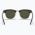 Okulary przeciwsłoneczne Ray-Ban Clubmaster Classic black/gold/green g-15 5