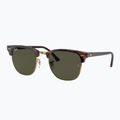 Okulary przeciwsłoneczne Ray-Ban Clubmaster Classic tortoiseshell/gold/green g-15 4