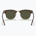 Okulary przeciwsłoneczne Ray-Ban Clubmaster Classic tortoiseshell/gold/green g-15 5