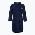 Szlafrok EA7 Emporio Armani Water Sports Core blu navy/ bianco