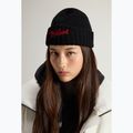 Czapka zimowa męska Woolrich Merino Wool Logo Beanie black 5