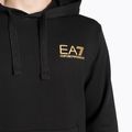Bluza męska EA7 Emporio Armani Train Logo Series Hoodie Extended Logo Coft black/gold logo 3