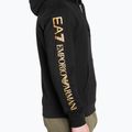 Bluza męska EA7 Emporio Armani Train Logo Series Hoodie Extended Logo Coft black/gold logo 4