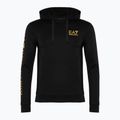 Bluza męska EA7 Emporio Armani Train Logo Series Hoodie Extended Logo Coft black/gold logo 5