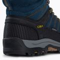 Buty trekkingowe juniorskie CMP Rigel Mid Wp blue ink/yellow 8