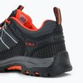 Buty trekkingowe dziecięce CMP Rigel Low Wp antracite/flash orange 10