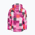 Kurtka narciarska dziecięca CMP 39W2085 sangria/purple fluo 2